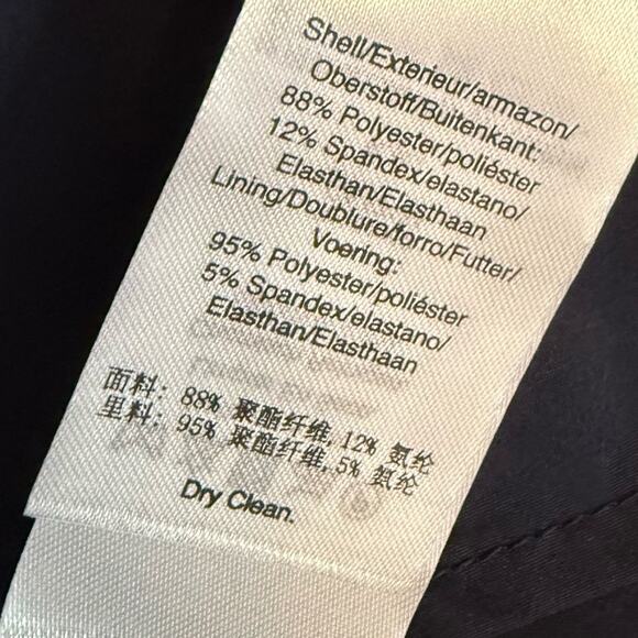 Donna Karan Women's Sweetheart-Neck Cold-Shoulder Gown Navy Sz 14 - Picture 8 of 9